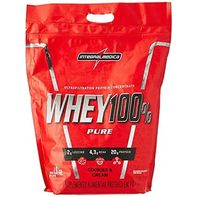 Whey Protein 100% Pure 907gr Refil - Integral Médica morango