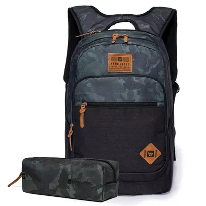 Mochila Hang Loose Com Estojo Camuflada Reforçada Para Notebook