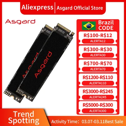 SSD Asgard 1TB m.2 nvme pcie3