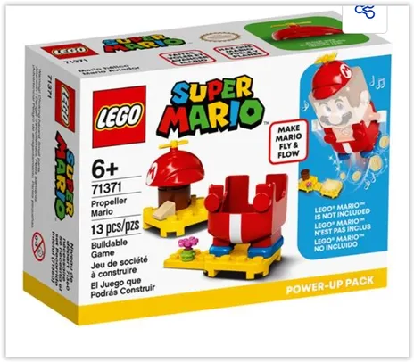 LEGO Mario Bros Pacote Power Up Mario de Hélice 71371 - 13 Peças | R$ 41