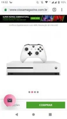 Console Microsoft Xbox One S 1TB + 1 Controle Sem Fio | R$1214