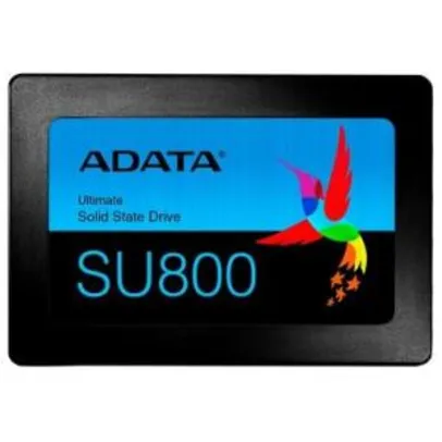 SSD Adata Ultimate SU800 512GB, SATA, Leituras: 550MB/s e Gravações: 500MB/s | R$519