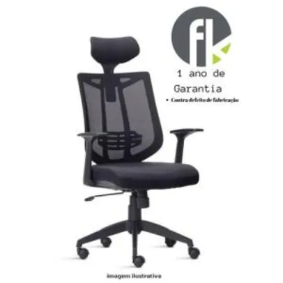 [AME R$605] Cadeira Presidente AIKA com apoio de cabeça | R$712