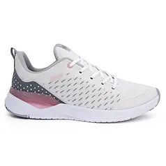 Tênis Esportivo It Shoes Amortecedor Gel Feminino - Branco/Rosa/Preto