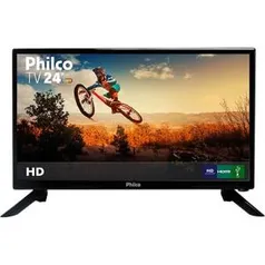 TV LED 24" Philco PTV24N92D Full HD com Conversor Digital 1 HDMI 1 USB Sleep timer - 60Hz - R$550