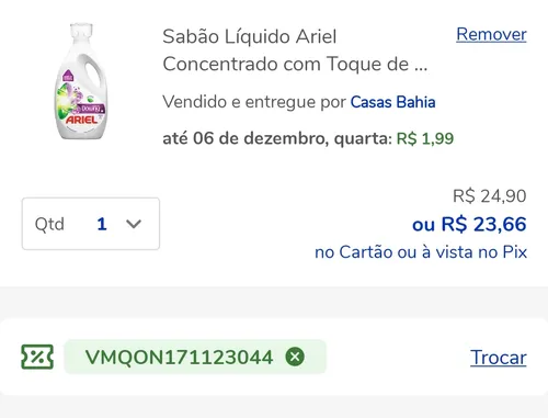 Imagem na descrição da promoção