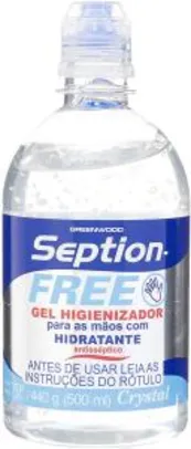 Gel Higienizador p/mãos SEPTIONFREE CRYSTAL 500 ml, Fiorucci