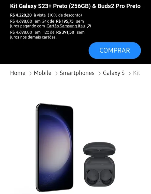 Imagem na descrição da promoção