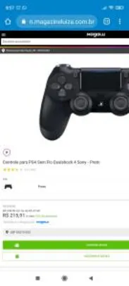 Controle PS4 Dualshock 4 - R$216