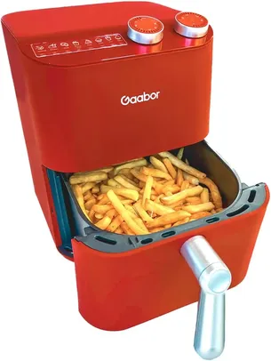 [BR] Fritadeira Elétrica Air Fryer Sem Óleo 3,5L Gaabor Retrô 8 Vermelha