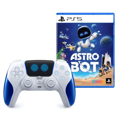 Kit Controle PS5 sem fio DualSense™ Astro Bot + Jogo Astro Bot