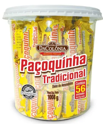 [Loja física / Regional] Paçoquinha Da Colônia 18x56. Potão de 1kg.