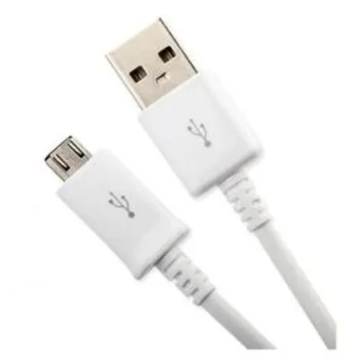 Cabo USB AM/Micro USB MD9 5 pinos 90cm Branco