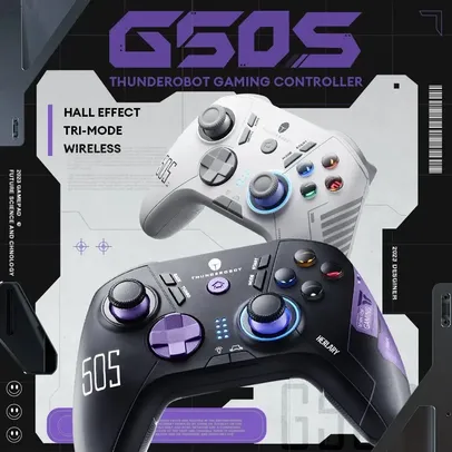 [Taxa inclusa] Controle sem fio THUNDEROBOT G50S com Hall Effect, Bluetooth e 2.4GHz - Funciona no Switch, PC, Android, iPhone