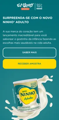 Amostra grátis NINHO® Adulto