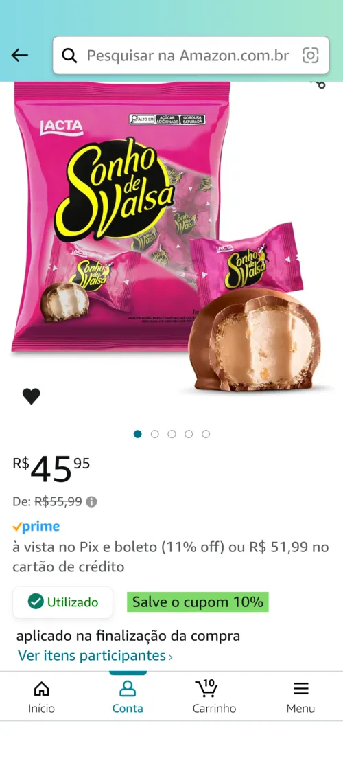 Imagem na descrição da promoção