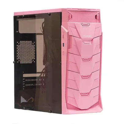 Gabinete Gamer USB 3.0 Rosa LED Vermelho - Taurus My max