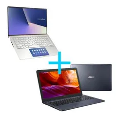 Notebook ASUS ZenBook Prata Metálico + Notebook ASUS VivoBook Cinza Escuro | R$5.724