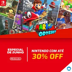 Jogos Nintendo Switch Digitais com 30% de Desconto