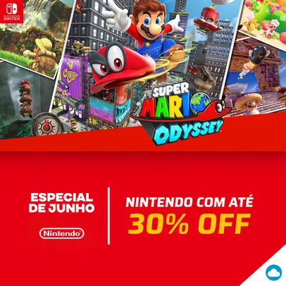 Jogos Nintendo Switch Digitais com 30% de Desconto