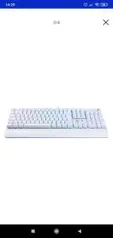 Teclado Gamer Redragon Kala Lunar White RGB Mecânico ABNT2 Switch Red K557W-RGB | R$ 350