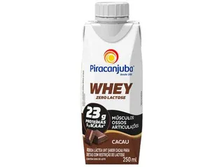 [Pague 4 leve 6] Bebida Lactea Piracanjuba Whey Cacau | R$2,75 cada