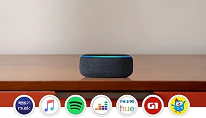 Echo Dot (3ª Geração): Smart Speaker com Alexa - Cor Preta