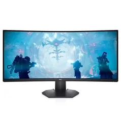 Monitor Dell Curvo Wqhd 34  S3422dwg Preto