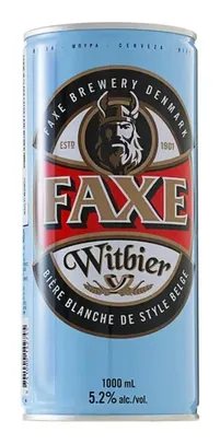 Cerveja Dinamarquesa Faxe Witbier Lata 1 Litro