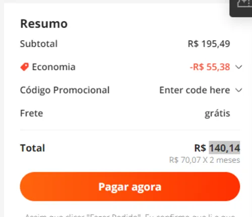 Imagem na descrição da promoção