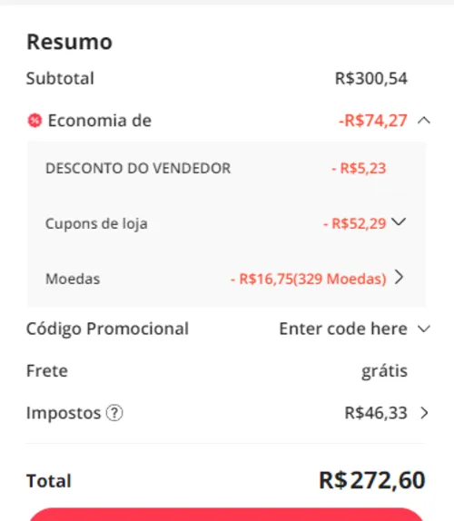 Imagem na descrição da promoção