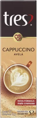 [REC | Leve 5 Pague 3] 3 Corações Cápsula de Cappuccino Avelã TRES - 10 unidades