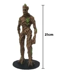 Action Figure Groot Adulto Guardiões da Galáxia Resina 21cm | R$35