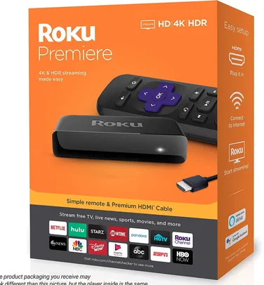 [Primeira Compra] Roku Premiere Streaming 4K | R$150