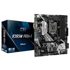 Placa-Mãe ASRock B365M Pro4-F, Intel LGA1151, mATX, DDR4 | R$ 560