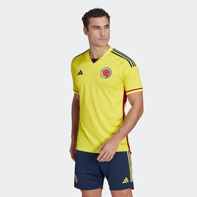 Camisa Seleção Colômbia Home 22/23 s/n° Torcedor Adidas Masculina