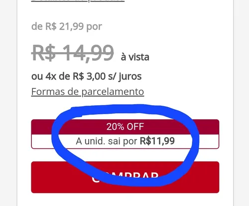 Imagem na descrição da promoção