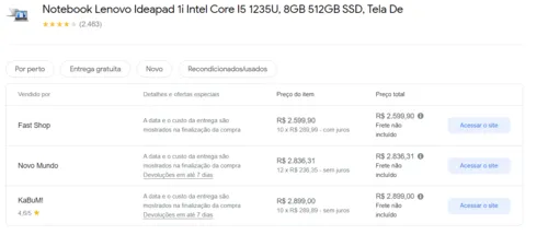 Imagem na descrição da promoção