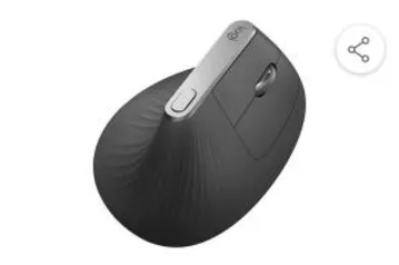 Mouse Logitech Mx Vertical Sem Fio Recarregável Tecnologia Flow Unifying Cinza 4000dpi