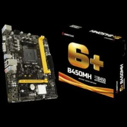 PLACA MÃE BIOSTAR B450MH, CHIPSET B450, AMD AM4, MATX, DDR4