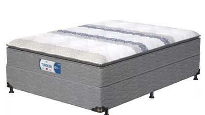 Cama Box Casal (Box + Colchão) Probel Mola - 64cm de Altura Turquia