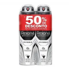 Compre 11 Kits do Desodorante Aerosol Rexona Invisible Men 90g  e cada um sai por R$5