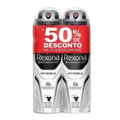Compre 11 Kits do Desodorante Aerosol Rexona Invisible Men 90g  e cada um sai por R$5