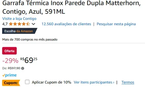 Imagem na descrição da promoção