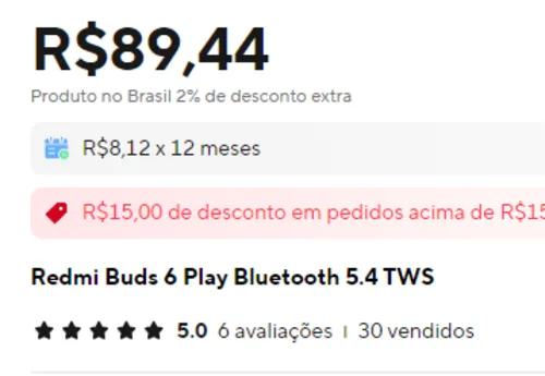 Imagem na descrição da promoção