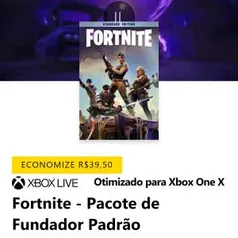 Fortnite - Pacote de Fundador Padrão 50% OFF [Microsoft] por R$ 40