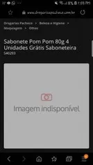 Sabonete Pom Pom 80g 4 Unidades Grátis Saboneteira