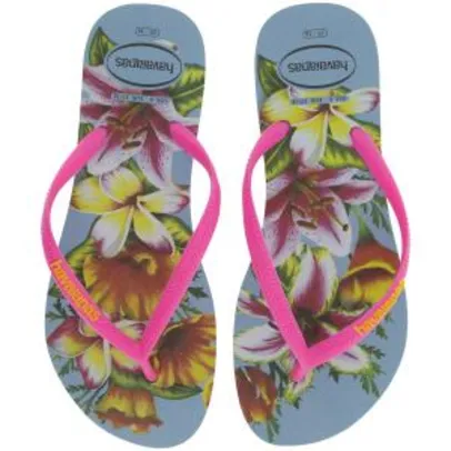 Chinelo Havainas Slim Floral 16 - Feminino | R$ 17