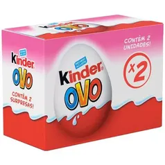 [Cashback R$20] Kinder Ovo Rosa 2 unidades - 40g