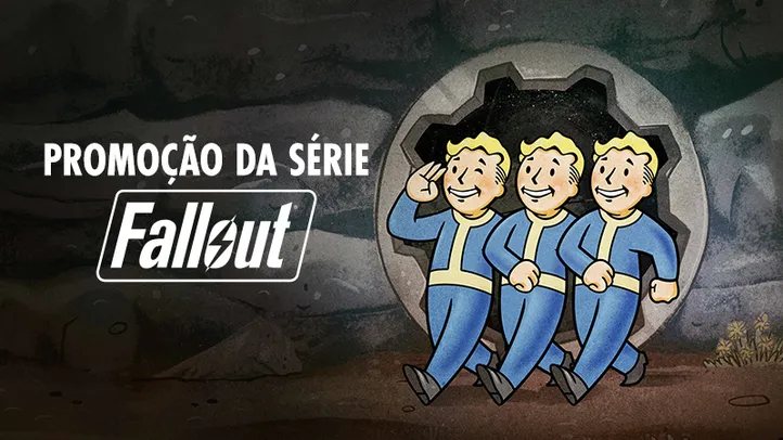 Promoção em todos os jogos da Franquia de Fallout  até -80% A PARTIR DE R$4,99